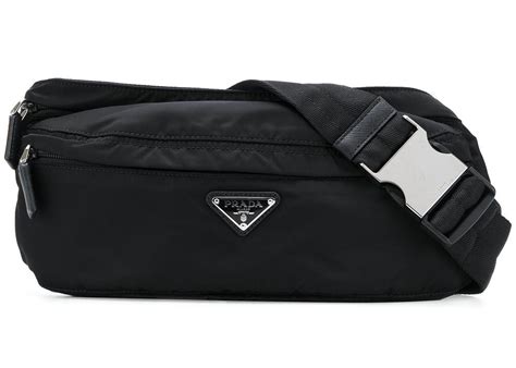 prada fanny pack suede|Prada nylon shoulder bag black.